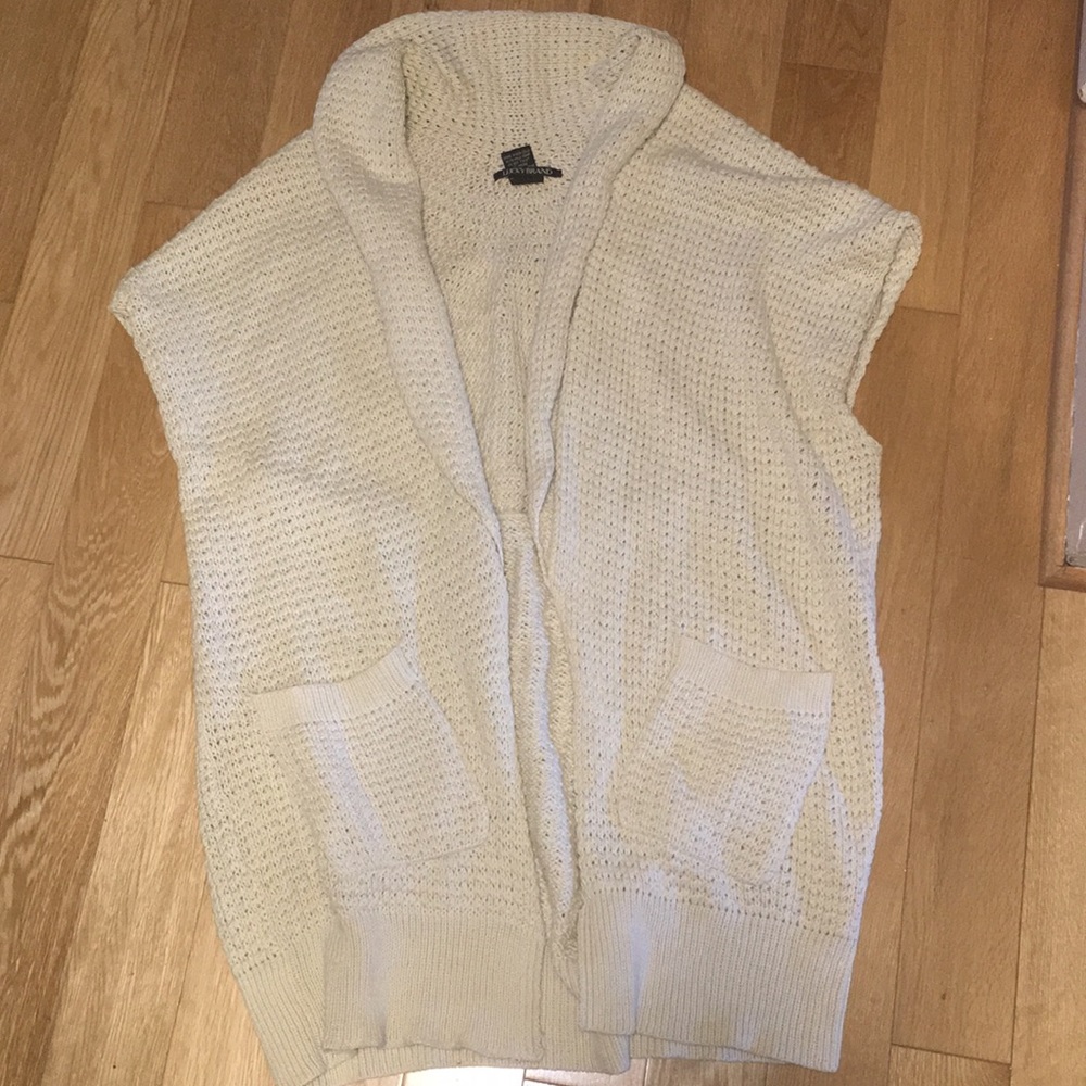 Lucky Brand sweater vest! Stay warm;)